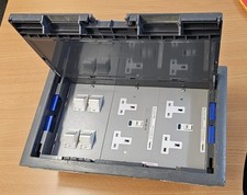 Electrak - RCD Box Double Gangs Socket + 4x RJ 45 Data Point Outlet