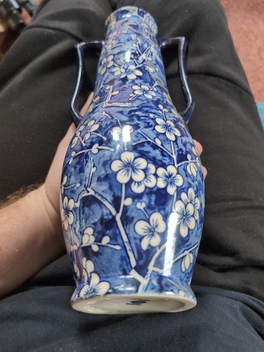 Mintons prunus pattern vase - pattern,