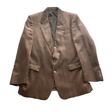 Mens Corduroy Blazer Jacket 40R Brown Cord by Wellington Long Sleeve Button Up
