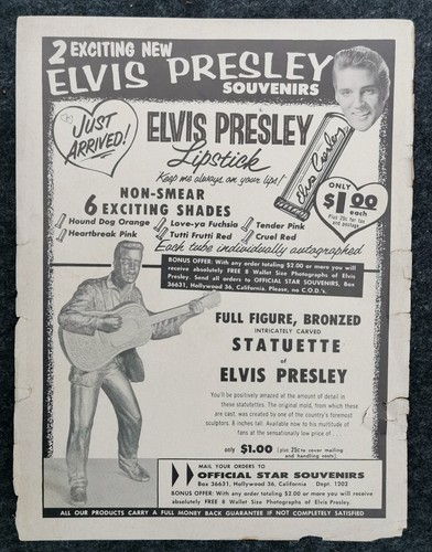Vintage original 1958 elvis - original, 'elvis