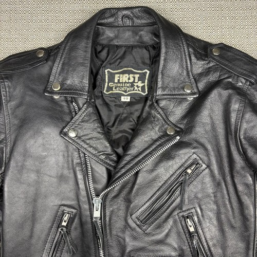 First men leather - men's, jacket