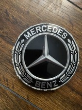 Mercedes-Benz Black Alloy Wheel Centre Cap 70mm 