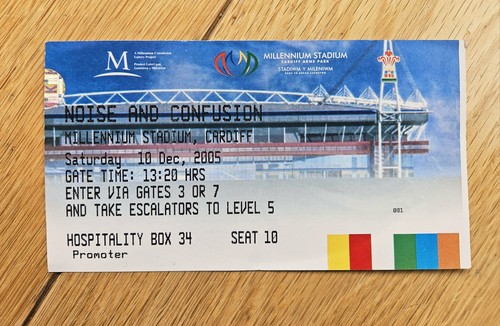 Oasis cardiff 2005 ticket - 2005,
