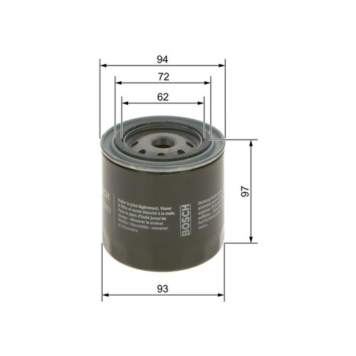Bosch engine oil filter - oil,