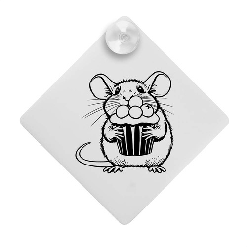 Rat with cupcake car - with,