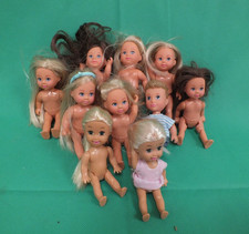 Bundle of Mini Barbie Skipper & Simba Dolls x 10 (Hea)
