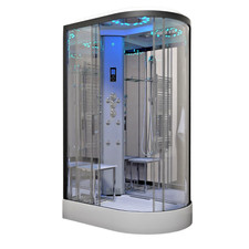 Insignia Steam Shower Cabin Enclosure Cubicle 1100x700mm 3rd Gen PLATINUM