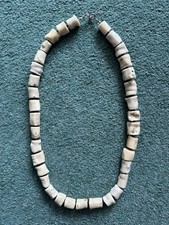 26” Fossil Coral Necklace Silver