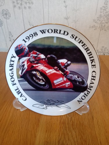 Carl fogarty plate signed - fogarty,