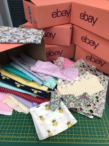 Scrap box 100 cotton fabric - box, 100%