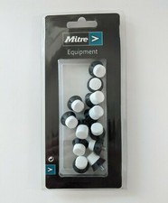 Mitre 12 Pack Nylon Safety Screw Studs - Football Boot Black & White Nylon Stud