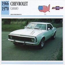 1966-1970 CHEVROLET CAMARO Classic Car Photo/Info Maxi Card