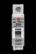 BILL 20 AMP TYPE 3 M9 MCB