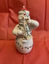 Lenox Tangled Up Holiday Snowman Figurine