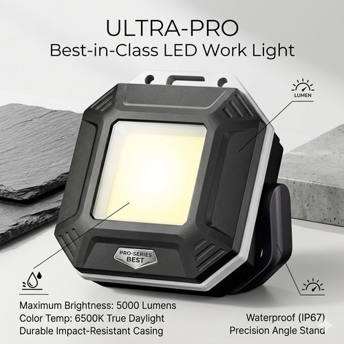 Rechargeable led work light - rechargeable,