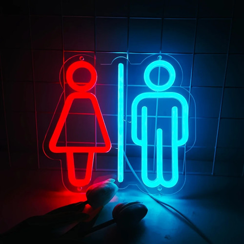 Neon toilet light male - neon,
