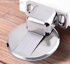 Premium Magnetic 304 Stainless Steel Door Stop Stopper Holder Catch 3M Adhesive 