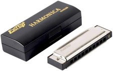 EASTTOP Harmonica Key of C 10Hole Diatonic Blue Harmonica for Beginner Adult Kid