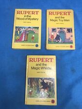 Rupert Little Bear Library books 1, 7 , & 9 Mary Tourtel