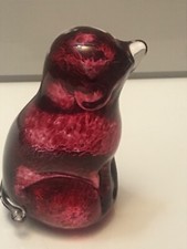 VINTAGE WEDGEWOOD  GLASS DOG