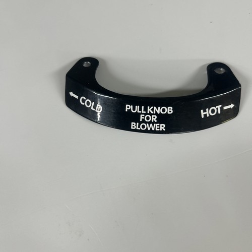 Heater control decal - heater,
