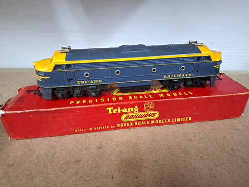 Tri ang railways blue yellow - tri-ang,