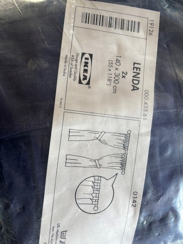 Ikea lenda curtains navy 140 - curtains,