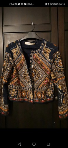 Zara embroidered jacket - jacket, s