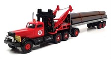 Corgi 1/50 Scale 55610 - Diamond T980 Wrecker Trailer & Pipes "Texaco" - Red