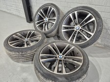 ?Genuine Bmw 19 inch staggered alloy wheels 5x120 with TYRES 3/4 SERIES
