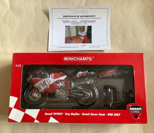 Signed minichamps ducati - signed,