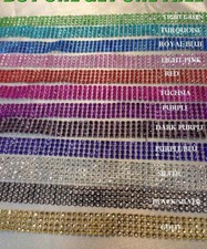 Diamante  ribbon, Crystal effect cake trim, diamond mesh, bling mesh 1 Yard