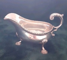 Antique Solid Silver Sauce