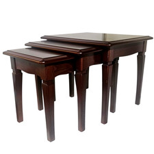 Vintage Mahogany Nest of 3