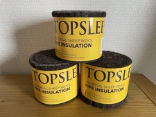 Top Sleeve Pipe Insulation Felt Wrap. Universal. Sheep Wool. Pack of 3
