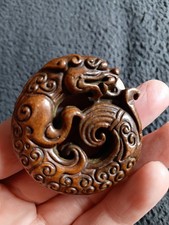 Tibetan Old Copper Handmade Dragon Statue