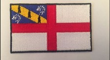 CHANNEL ISLANDS - HERM EMBROIDERED IRON / SEW ON FLAG PATCH.  NEW 