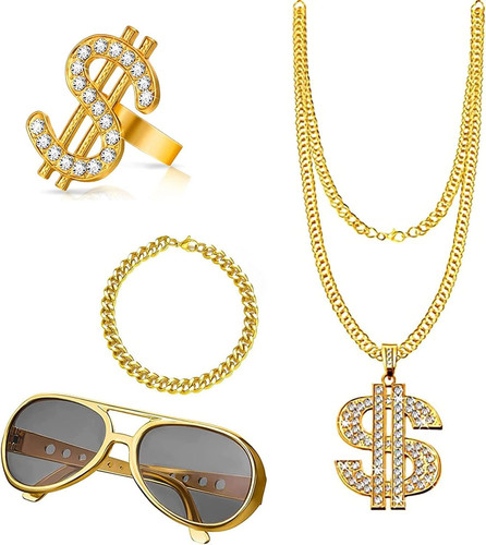 4pcs gold digger costume - digger,