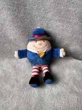 Vintage Boots Tiny Happy Humpty Dumpty Rattle Chime Soft Plush Toy 7" Inch