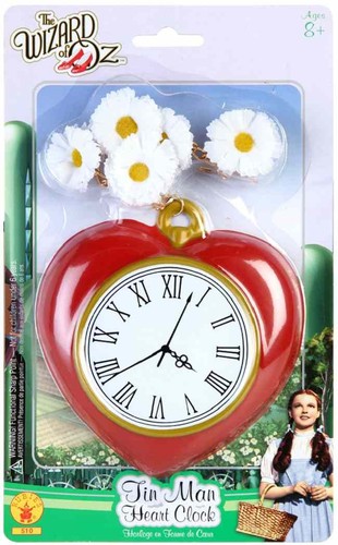 Tin man heart clock - man,