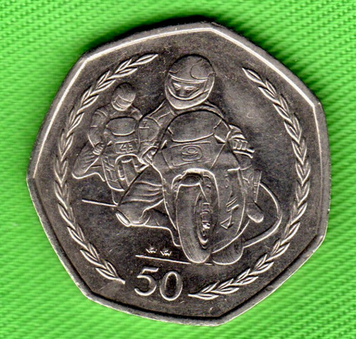 1997 isle man 50 pence - isle, tt