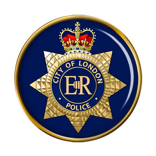 City london police pin - of,
