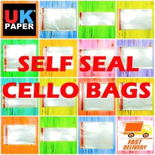 Clear cellophane self - clear, seal