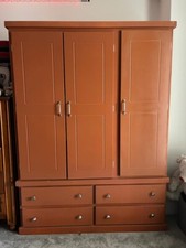 Freestanding Wardrobe In Good Condition. With Three Doors And Four Drawers.