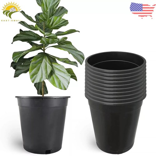 Black plastic nursery - black,