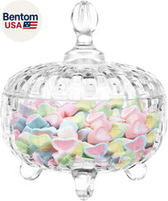 25.7Oz Crystal Candy Jars with