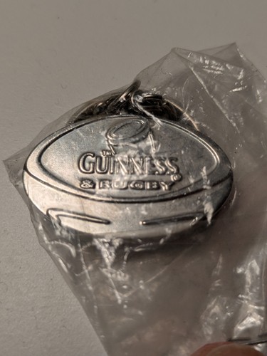 Guinness rugby keychain metal - guinness,