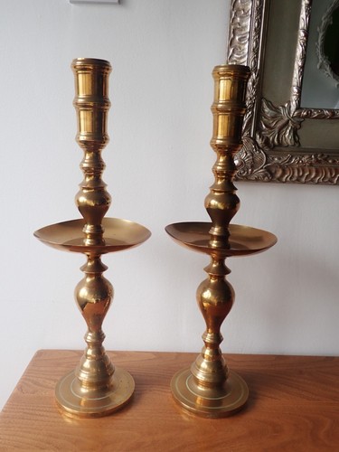 Pair brass large church - large,