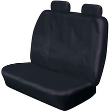 HEAVY DUTY FRONT DOUBLE BENCH BLACK WATERPROOF SEAT COVER  For Nissan CABSTER