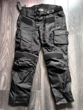 RST  Motorbike Motorcycle Waterproof Textile Trousers - Black / Black 36/38 XL